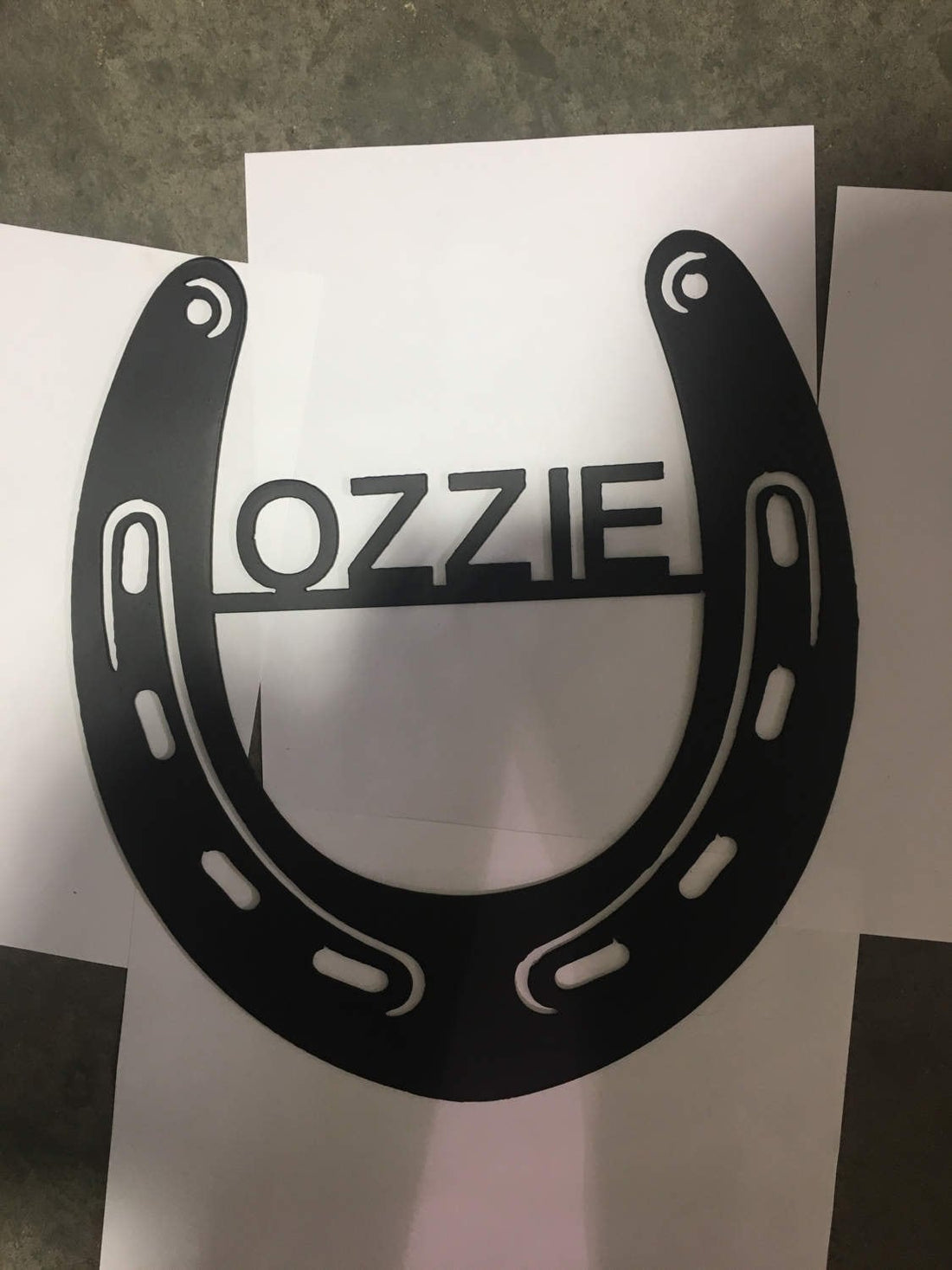 custom horse name plate