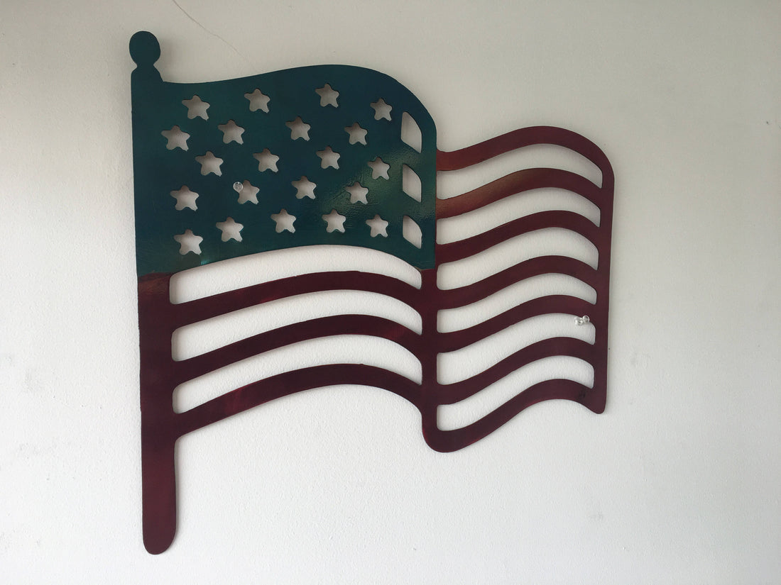 American flag Blue and red