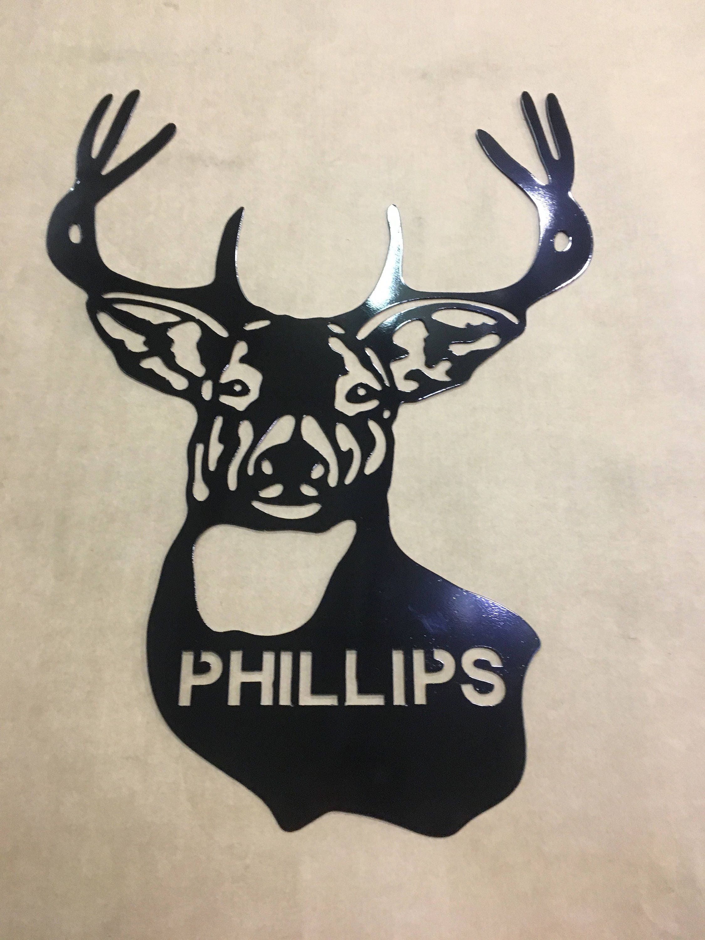 Custom deer head you name on it