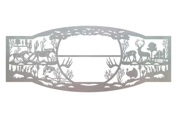 Metal Sign with wildlife horse customized with your name 60” wide