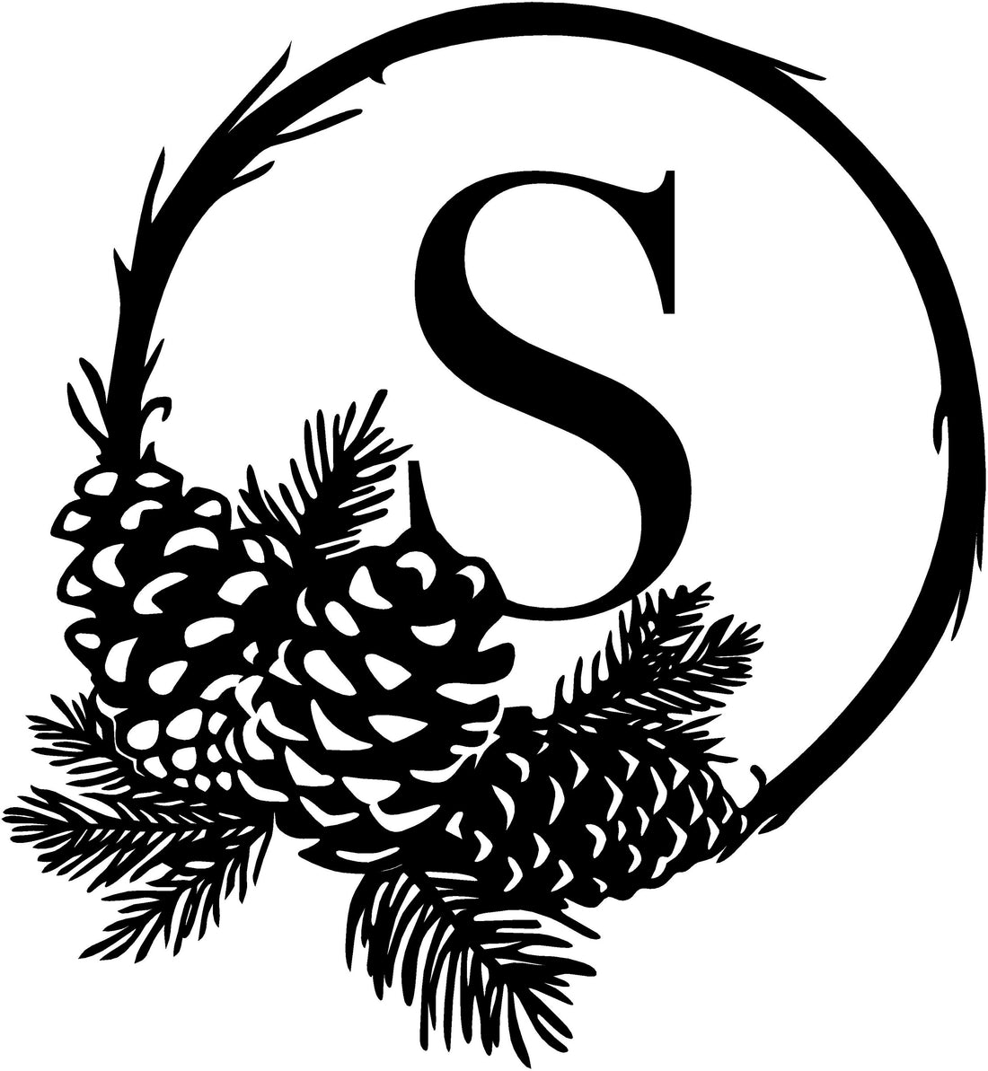 Metal Monogram, Door Monogram, Family Name Sign, Cabin Decor, Metal Door Monogram