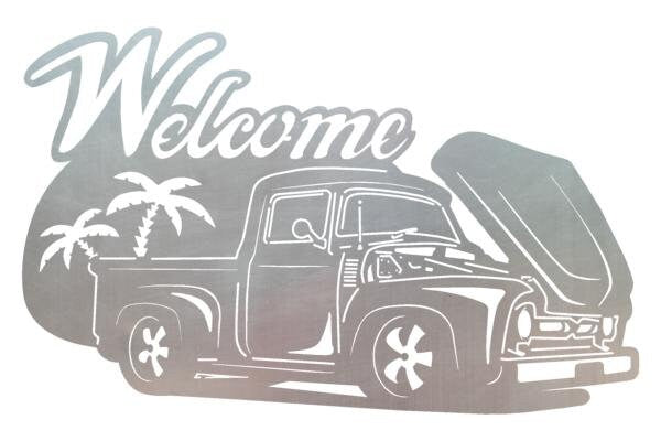 truck palm trees welcome 7581