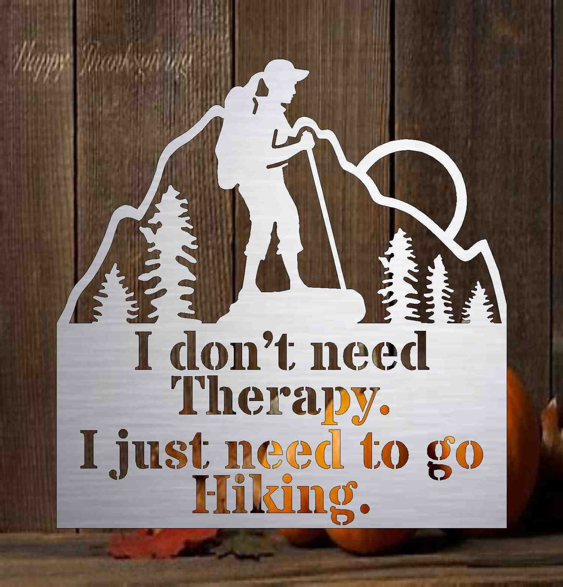 Hiking sign - Home Decor - Patio Decor - Camping Art , Door Monogram,14753