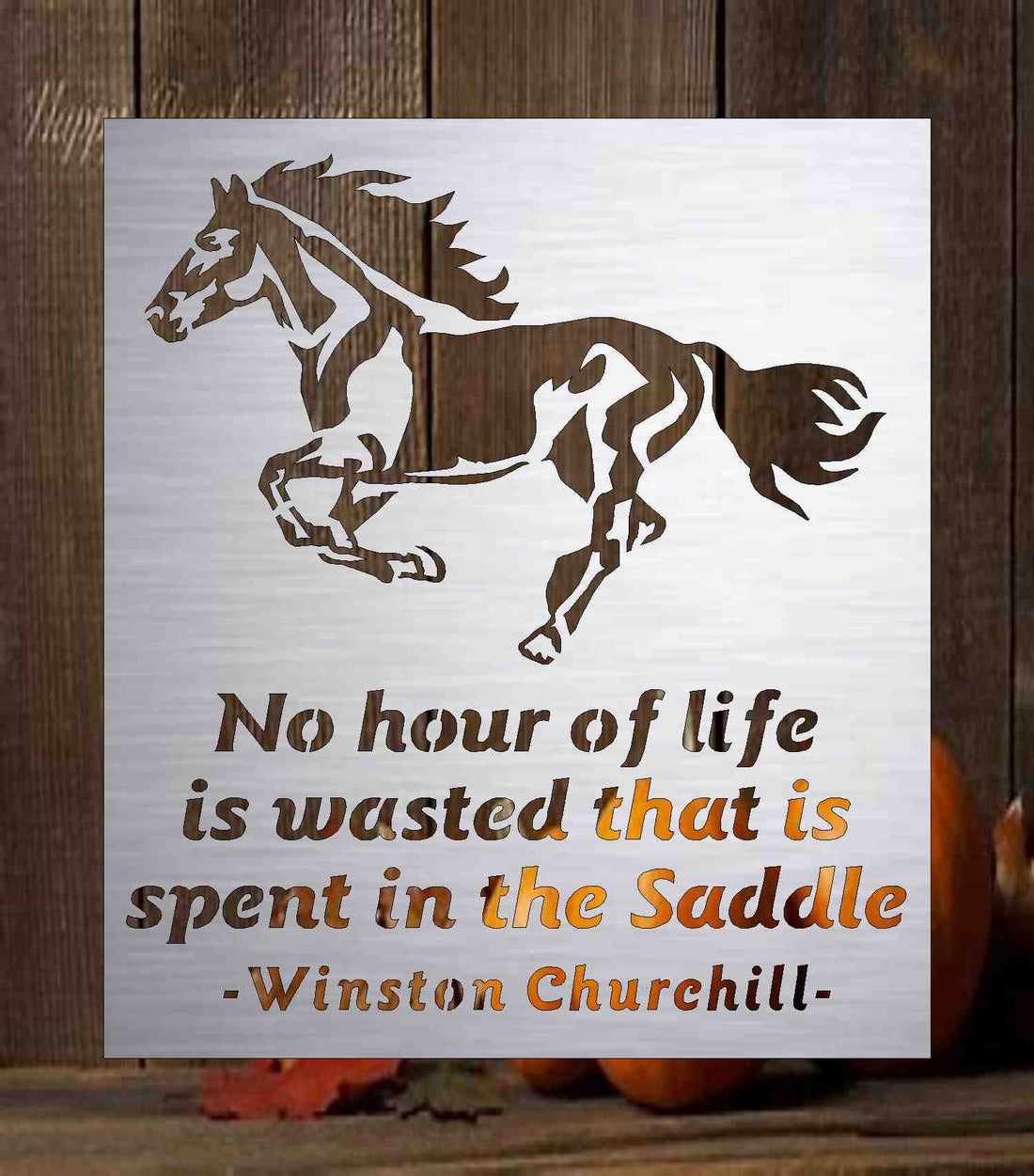 horse sign. no hour wasted 19688