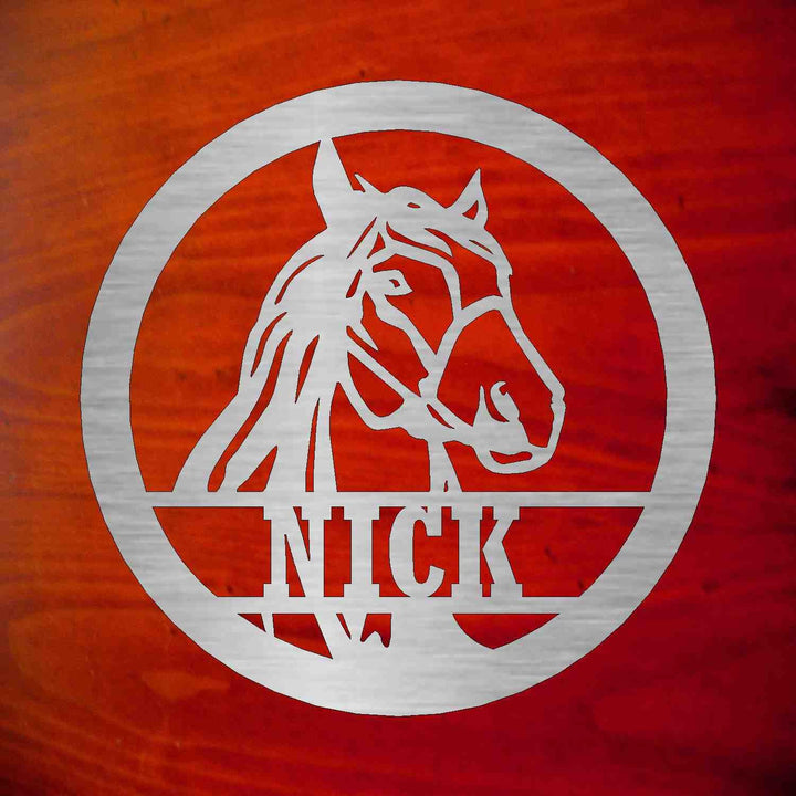 custom horse name plate 31775