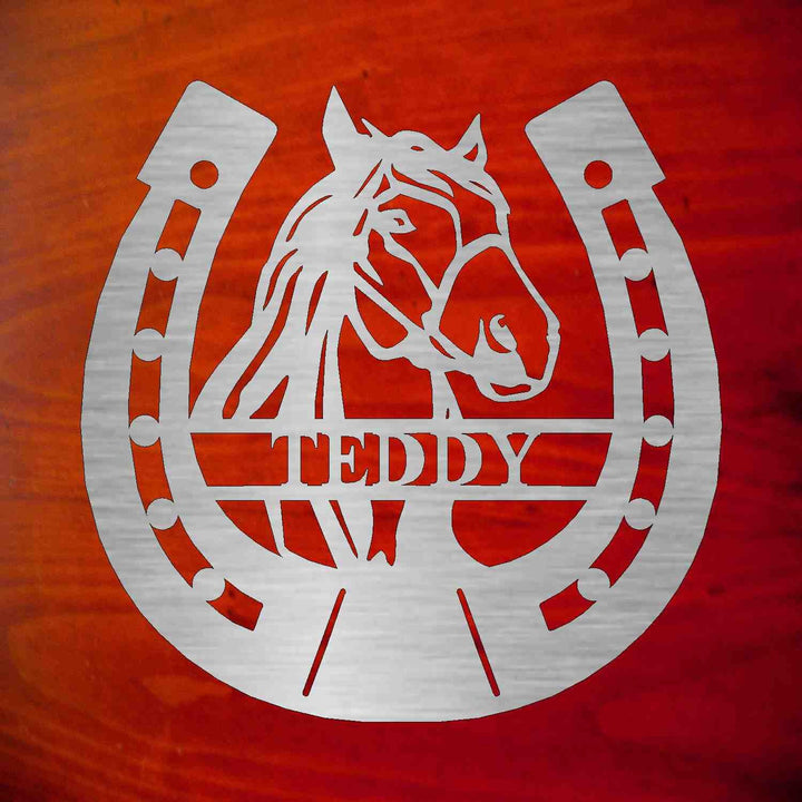 custom horse name plate 31119