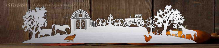 4ft Metal Sign with barn customized with your name 30594