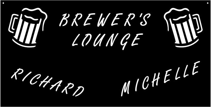 Metal sign,beer mugs,family name,welcome sign,farm sign,wedding gift,established sign,Metal Sign beer mugs sign customized with your name