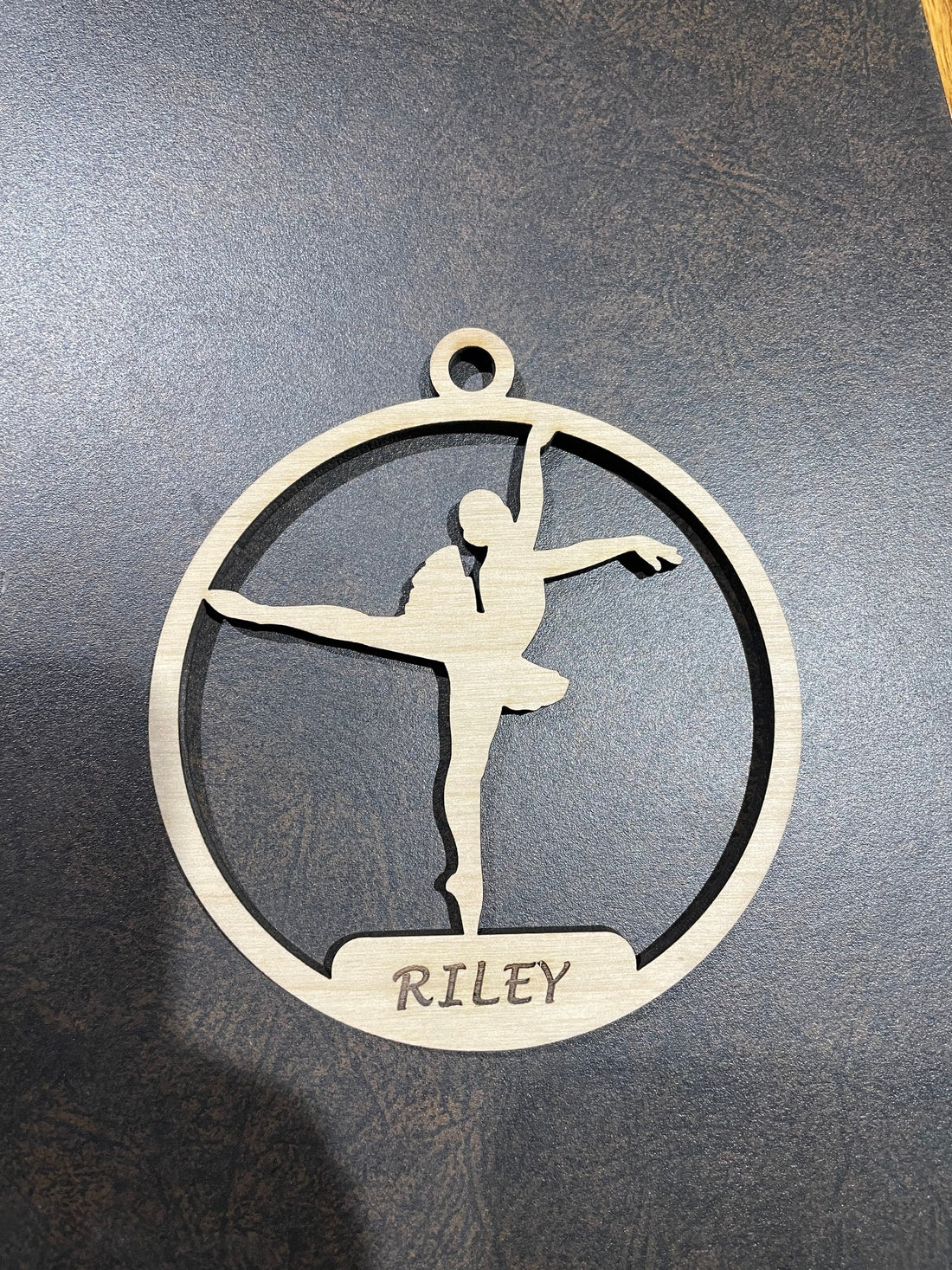 Dance ballet Christmas ornament customized with your name and #
