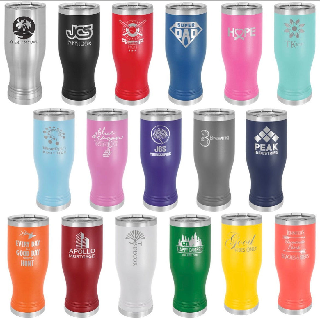 Polar Camel 20oz pilsner Customized