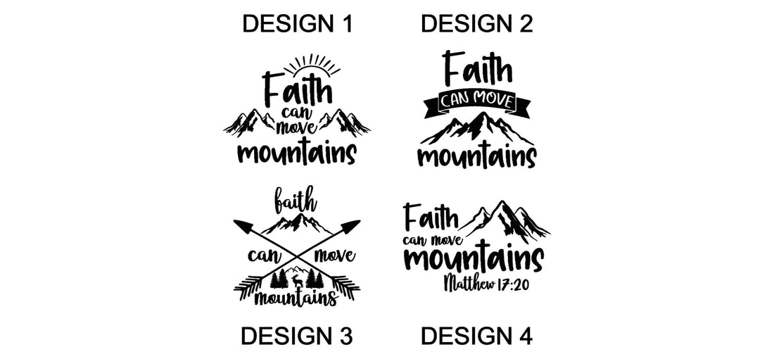 Polar Camel 30 OZ Tumbler faith can move mountains