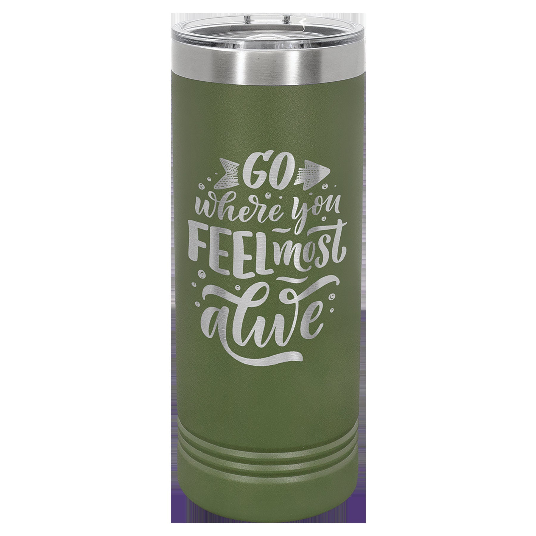 Polar Camel 22 OZ skinny Tumbler with slider lid Customized