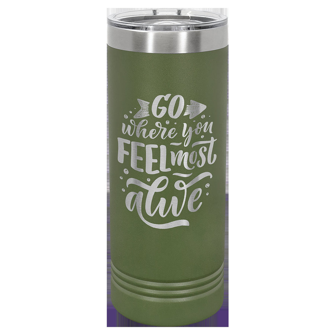 Polar Camel 22 OZ skinny Tumbler with slider lid Customized