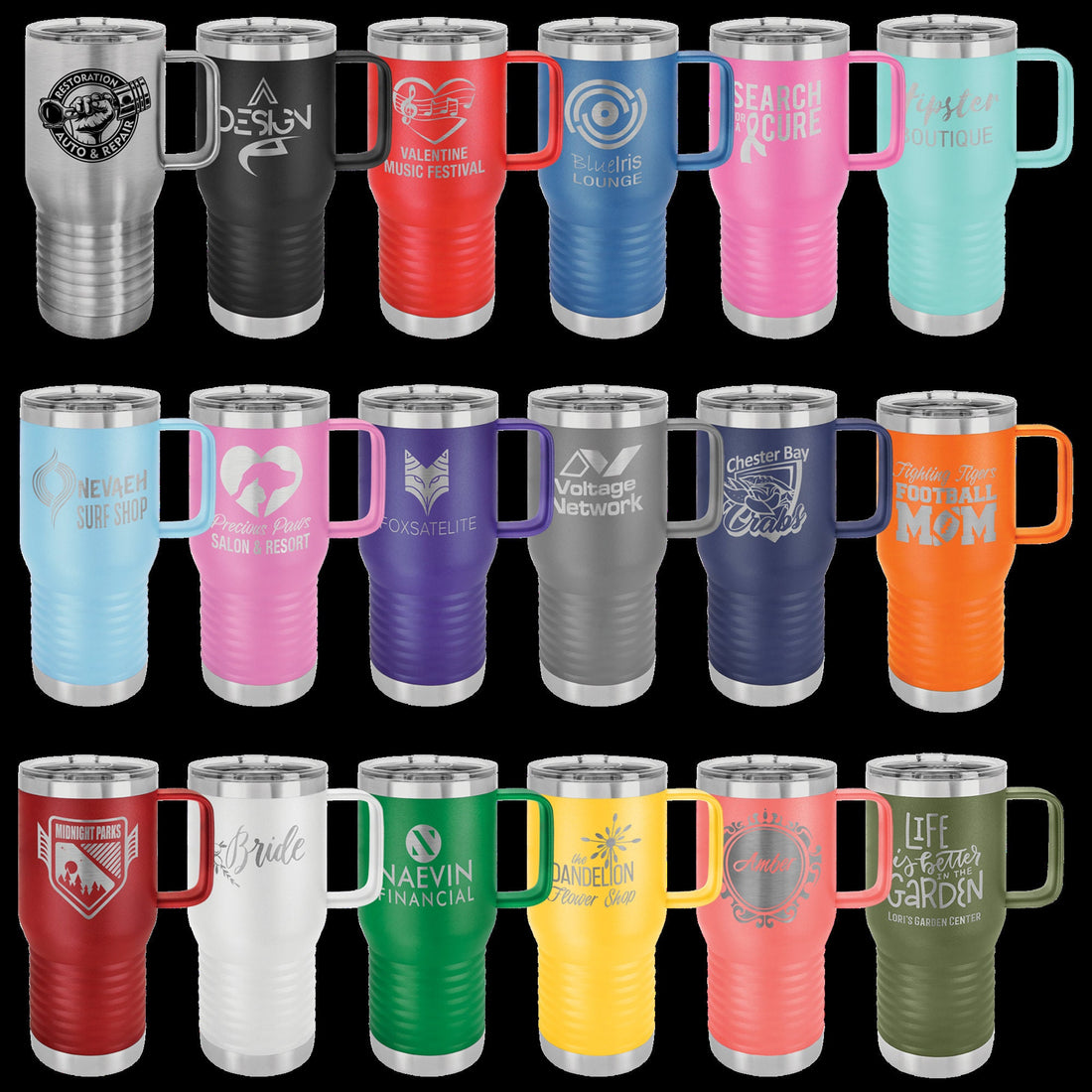 Polar Camel 20 OZ Travel mug with slider lid Customized