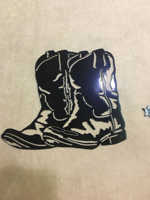 Metal art boots